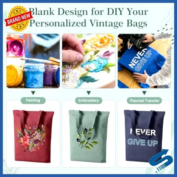 Reusable Tote Bags and Makeup Pouches Set Polyester Cotton Travel Organizer